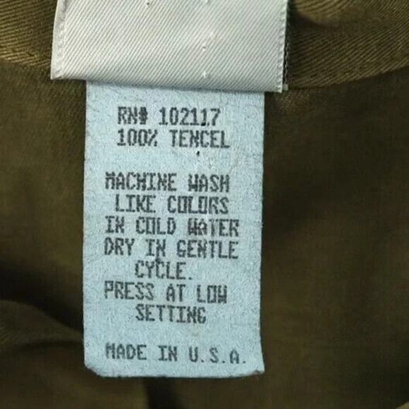 Gerties Size Medium M Green Collared Button Long Sleeve Boxy Artsy Lagenlook Top - Picture 4 of 5